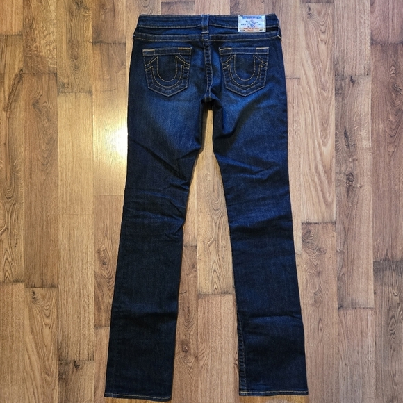 True Religion Low Rise Straight Women's Dark Blue Jeans size 27 - Picture 6 of 7